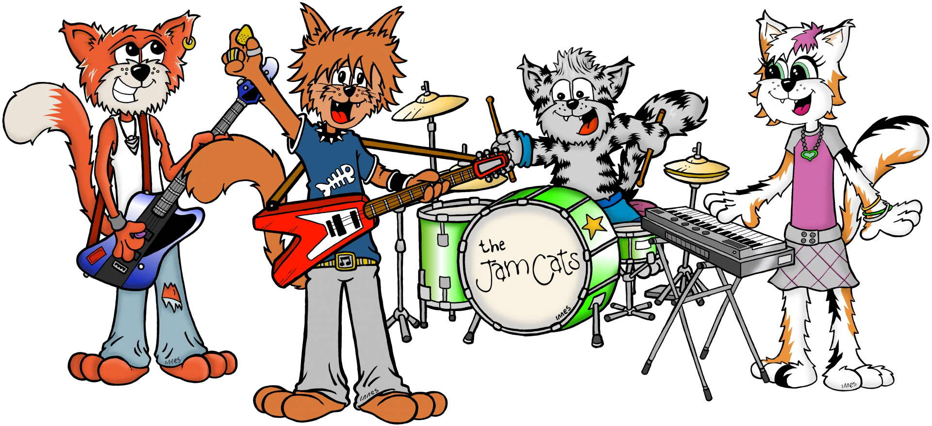 The Jam Cats Characters